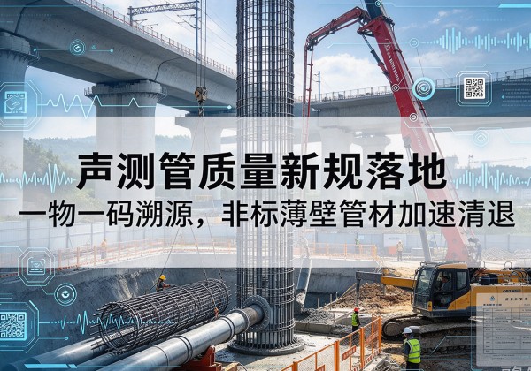 随县声测管质量新规落地，一物一码溯源，非标薄壁管材加速清退